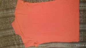 Coral Star Sparkle Tee