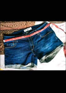 Blue Denim Shorts
