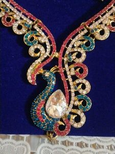 Stunning Peacock Design Jewellery Set