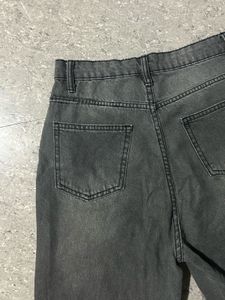 Zudio Charcoal Grey High Waist Mom Fit Jeans