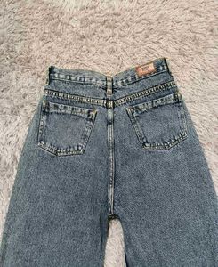 Vintage Wash Wide Leg Jeans
