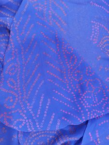 Blue Georgette Bandhini Saree