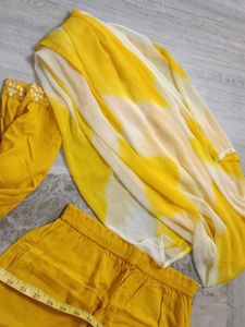 Yellow Kurta Set with Dupatta