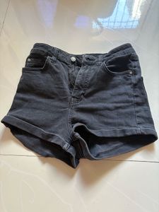 High-Waisted Denim Shorts