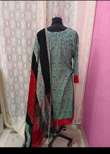 Elegant Printed Kurta with Dupatta