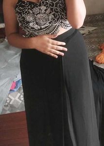Embellished Crop Top &amp; Skirt Set(Indo western)
