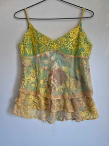 Y2k Floral Cami Top