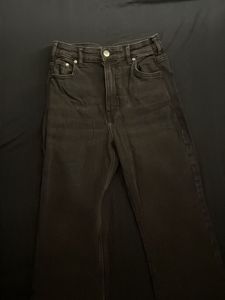 Stylish Black High-Waisted BootcutJeans