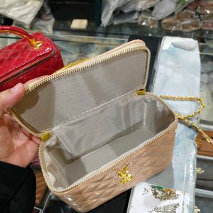 Quilted Vanity Bag with Chain
