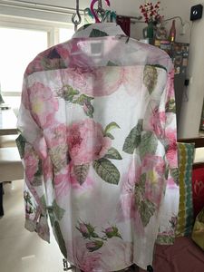 Rare Rabbit Floral Linen Blend Shirt