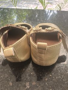 Gold Mary Jane Baby Shoes