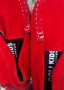 Cute Red Baby Moccasins
