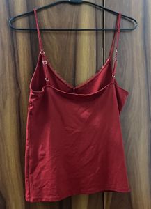 red zara cami top