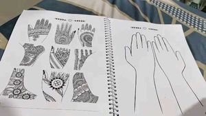 Reusable Mehendi Practice Book