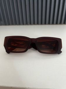 Stylish Brown Rectangular Sunglasses
