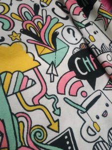 Fun Graphic Print Hoodie