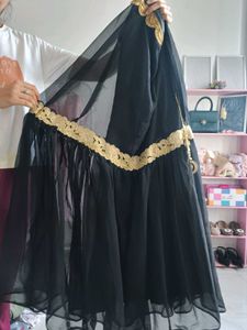 Black Ethnic Skirt And Blouse