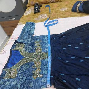 Beautiful Navy Blue Ethnic Gown