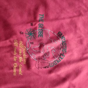 Maroon High Neck T-shirt
