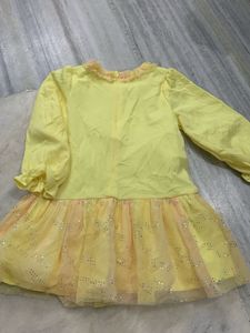 Cute Yellow Cat Dress for Girls