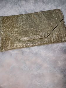Golden Party Clutch