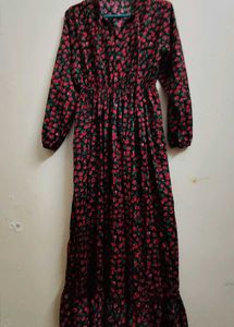 Chic Floral Print Maxi Dress