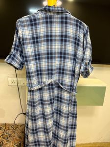 🔥BIG SALE 🔥Winter Shirt Style Kurti With Knot