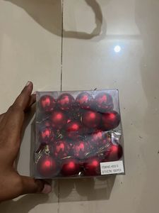 Red Christmas Ornaments - 32 Pcs