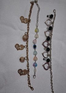 3 Charming Bracelets Set