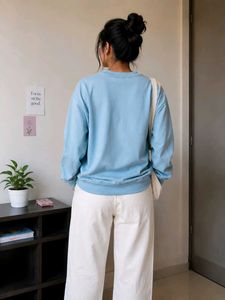 Baby Blue  Graphic sweatshirt size-XS