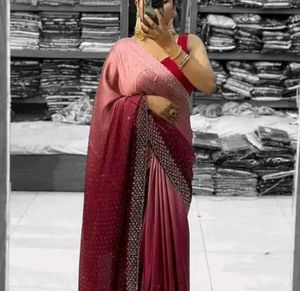 Elegant stone work Saree