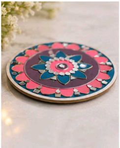 Handmade Mandala Mirror Art Coaster / Wall Decor -