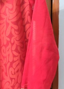 Embellished Red Kurta