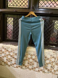 Adidas Teal 3-Stripe Track Pants