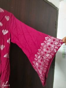Embroidered Purple Kurta
