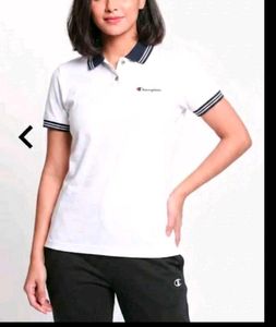 Champion White Polo T-Shirt