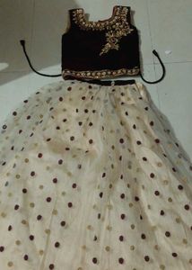 Vintage beaded lehanga