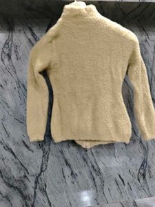 Cozy Yellow Fuzzy Sweater