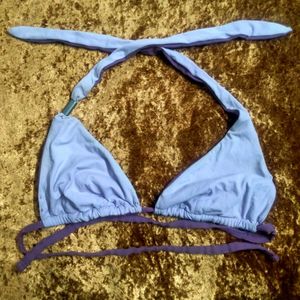 Purple Halterneck Bikini Top