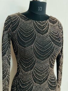 Sparkly Long Sleeve Mini Dress
