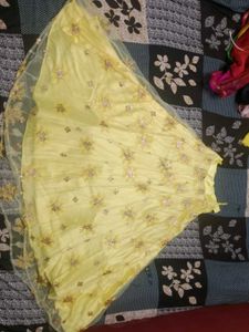 Beautiful Yellow Embroidered Lehenga