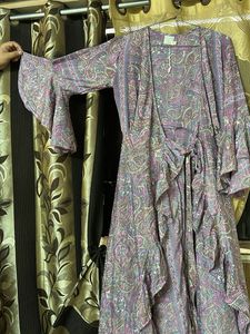 Bohemian Paisley Print Kimono Gown