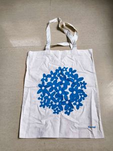 Blue Floral Tote Bag