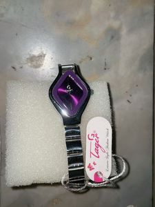 Women's Purple Diamond Shaped Watch