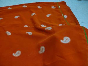 Orange rajputi suit
