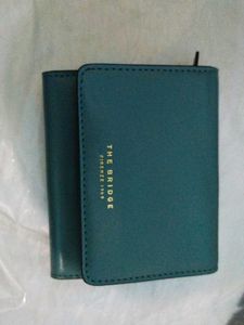 The Bridge Teal Leather Wallet