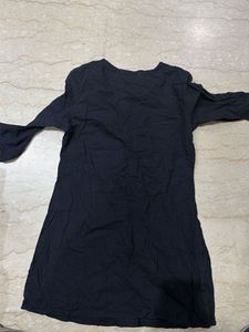 Stylish Black Kurta with Geometric Print