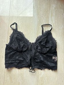 Black Lace Corset Bralette