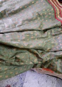 Olive Green Anarkali