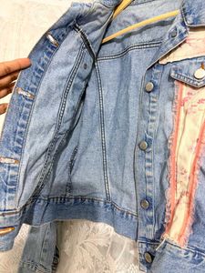 Unique Floral Patchwork Denim Jacket